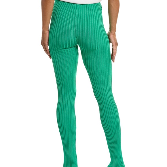 Stretchy size 1-2 or size 4 really stretchy stripe legging pants with flare - Picture 2 of 8